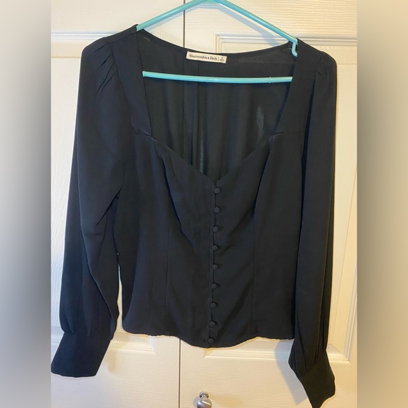Abercrombie S long sleeve button blouse - Picture 1 of 4